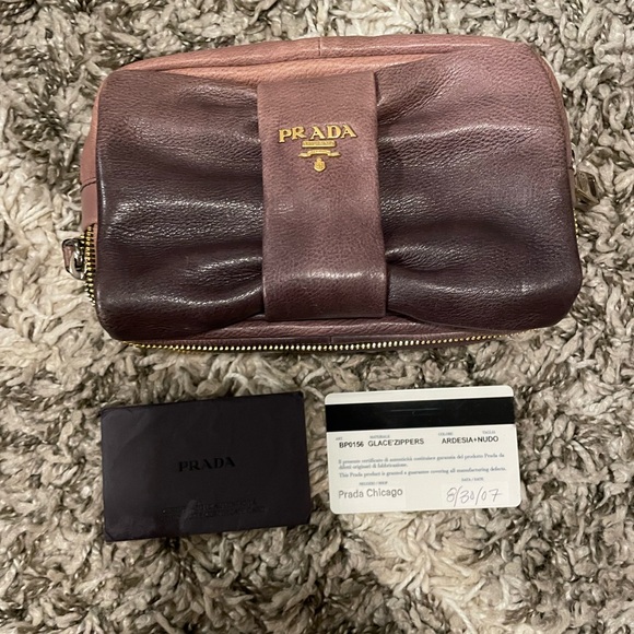PRADA Clutch Bag/Leather/ Purple and Pink Bag - Picture 15 of 15